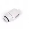Conector em L de compressão Alphacool 17619 G1/4 macho para fêmea rotativo, branco