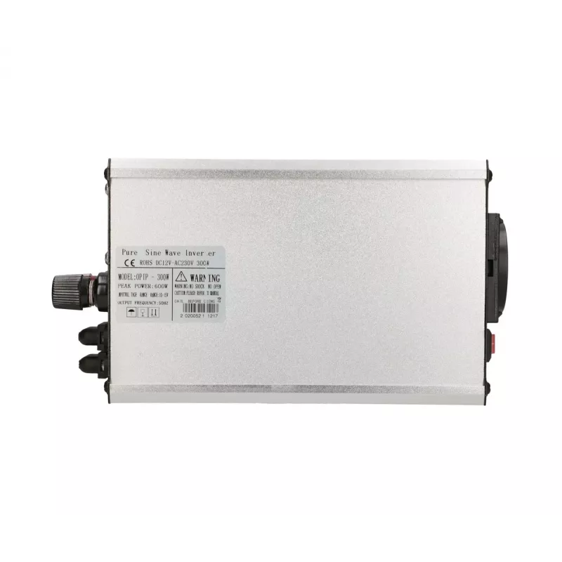 Conversor de tensão Extralink OPIP-300W 12V 300W onda sinusoidal pura, caixa de alumínio, refrigeração ativa