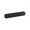 Régua de tomadas Armac ARC5 preto 5 tomadas AC 250 V 5 m