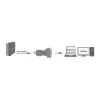 Adaptador LogiLink AU0002F RS-232 USB 2.0 macho Preto