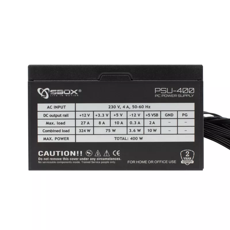 Caixa de computador Sbox PCC-12 MicroATX preta