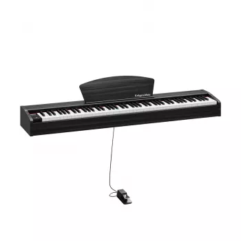 Piano digital Kruger & Matz KMDP-45-BK — teclado de 88 teclas com peso, preto mate
