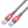 Cabo de rede EasyLan saCon DualBoot LED S/FTP Cat.6 5m cinzento - cabo - rede
