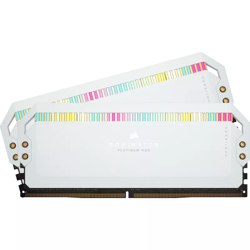 DIMM 64 GB DDR5-5200 2x 32 GB kit duplo branco Dominator Platinum RGB INTEL XMP