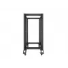 Rack autónomo LANBERG OR01-6822-B 22U, 600 mm L x 800 mm P, preto, capacidade de carga 600 kg