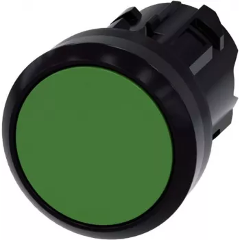 Botão de pressão Siemens atuador plano, anel frontal plástico Verde SIRIUS ACT 3SU1000-0AB40-0AA0 1 unid. (3SU1000-0AB40-0AA0)