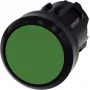 Botão de pressão Siemens atuador plano, anel frontal plástico Verde SIRIUS ACT 3SU1000-0AB40-0AA0 1 unid. (3SU1000-0AB40-0AA0)