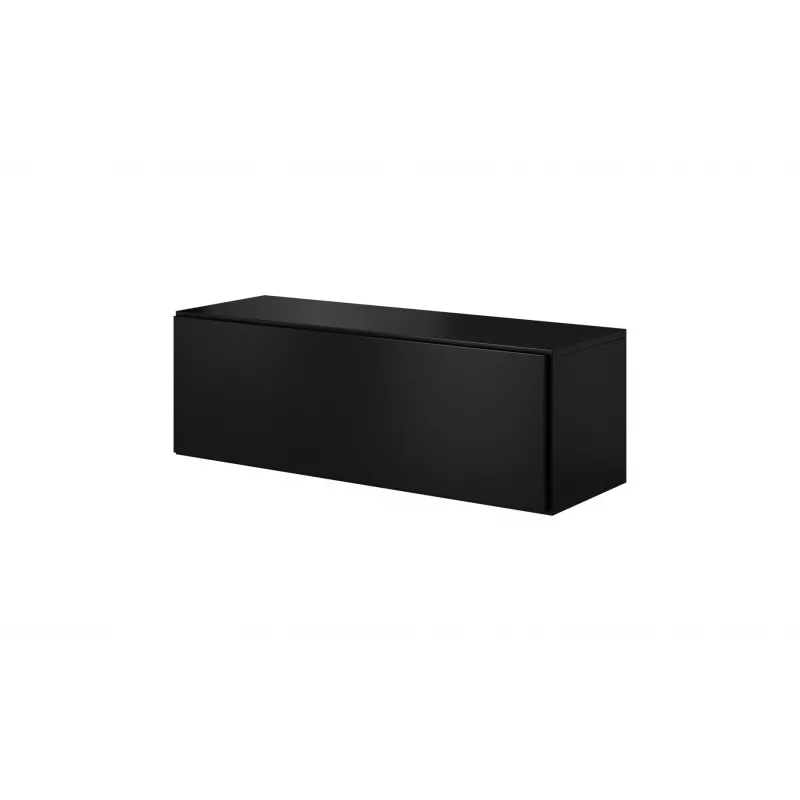 Conjunto de móveis de sala Cama ROCO 3 (2xRO3+2xRO4+2xRO1) preto/preto/preto