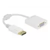 Adaptador DisplayPort 1.2 ficha para conetor fêmea VGA DeLOCK 61007