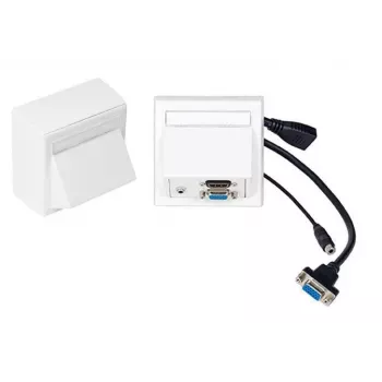 Conector fêmea HDMI + VGA + 3,5 mm Vivolink WI221192 branco