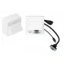 Conector fêmea HDMI + VGA + 3,5 mm Vivolink WI221192 branco