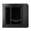 EXTRALINK LITE 6U 530X400 Armário de rack de parede preto com prateleira