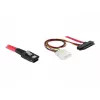 DeLOCK - Cabo SAS interno (Serial Attached SCSI) - 4-Lane - 36 pinos 4i Mini MultiLane - Alimentação interna, 4 pinos, SAS interno, 29 pinos (SFF-8482) - 50 cm (83059)