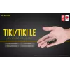 Lanterna de mão Nitecore TIKI LE — 300 lm, recarregável por USB, policarbonato, IP66, resistente a impactos, 10,5 g, 55 mm, preta