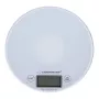 Balança de cozinha eletrónica ESPERANZA EKS003W, capacidade 5 kg, precisão 1 g, vidro temperado, controlo tátil