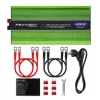 Qoltec Monolith Conversor de tensão | Carregamento de bateria | UPS | 2000W | 4000W | 12V para 230V | Onda sinusoidal pura | LCD preto-verde