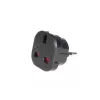 Adaptador de viagem de ficha UK EU PL