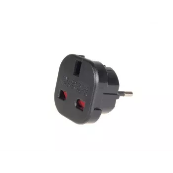 Adaptador de viagem de ficha UK EU PL