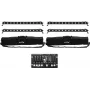 Conjunto de barras LED EUROLITE 4x LED BAR-12 QCL RGBW com 2 bolsas macias e controlador