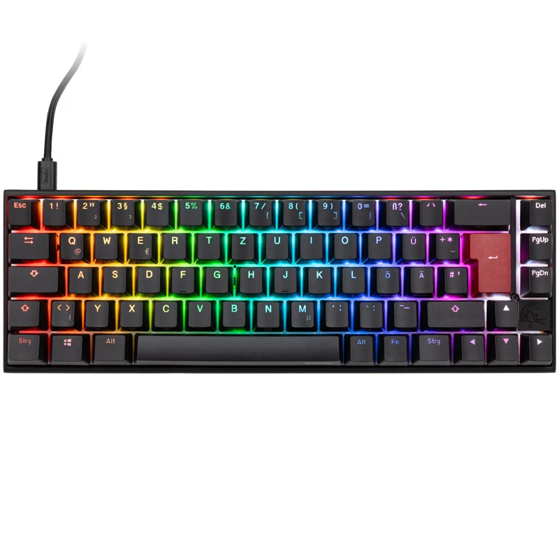 Teclado Ducky Mecha Pro SF Gaming USB alemão preto