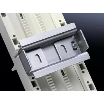 Adaptador OM para calha DIN perfurada Rittal SV 9342.950, chapa de aço, 5 unid.