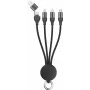 Cabo USB 2GO 797363 USB A/USB C USB C/Micro-USB B/Lightning preto