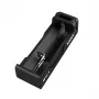 Carregador de baterias XTAR SC1 de slot único USB-C para células Li-Ion 18650, 1 slot, preto