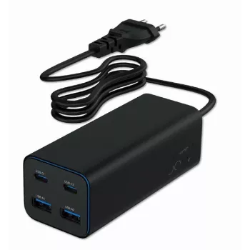 Gembird TA-UC-2A2C-PD100-01-BK Carregador para dispositivos móveis portátil, smartphone preto AC carregamento rápido interior