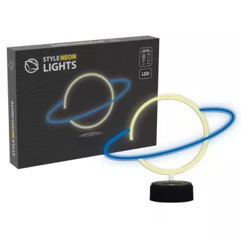 Lâmpada LED decorativa Manta SNL38BLT Style Neon Lights planeta