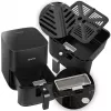 Fritadeira de ar quente Lovio LVAF001BK 5 l preta — fritadeira de ar quente compacta, capacidade de 5 litros