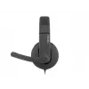 Headset binaural com fios NATEC Rhea com microfone de arco, conectores de 3,5 mm, cabo de 2,2 m, impedância de 32 Ω