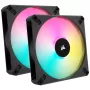 Corsair iCUE AF140 RGB ELITE CO-9050156-WW ventoinha para caixa, PWM, 140 mm, (2 unid.) com controlador RGB, preta