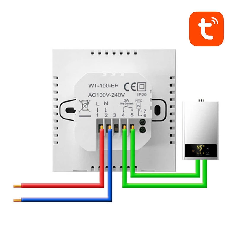 Termostato inteligente Avatto ZWT100 Zigbee 3A Tuya – controlo de termostato com conectividade Zigbee, saída de 3A