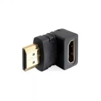 Ficha HDMI para conector fêmea HDMI 90° para baixo DeLOCK 65071