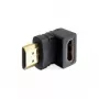 Ficha HDMI para conector fêmea HDMI 90° para baixo DeLOCK 65071