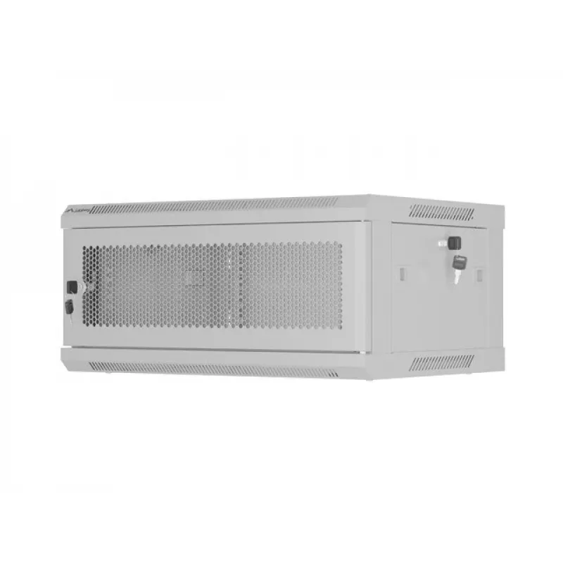 Armário rack LANBERG WF01-6404-23S 19 polegadas 4U cinzento com portas perfuradas