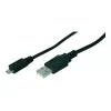 Cabo de ligação USB Assmann, Type-A - Micro B, M/M, 1,0 m, compatível com USB 2.0, UL, preto (AK-300127-010-S)