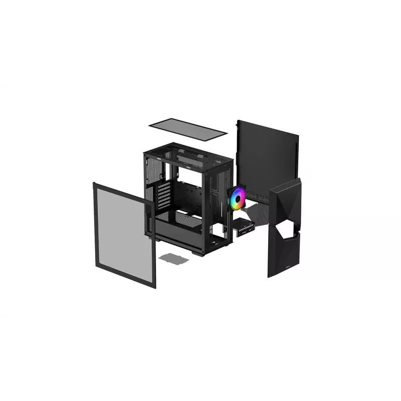 Deepcool | Caixa MID TOWER | CYCLOPS BK | Janela lateral | Preto | Mid-Tower | Fonte de alimentação incluída Não | ATX PS2