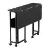 Mesa dobrável Maclean, preta, móvel 100x58 cm, máx. 50 kg, MC-126 B