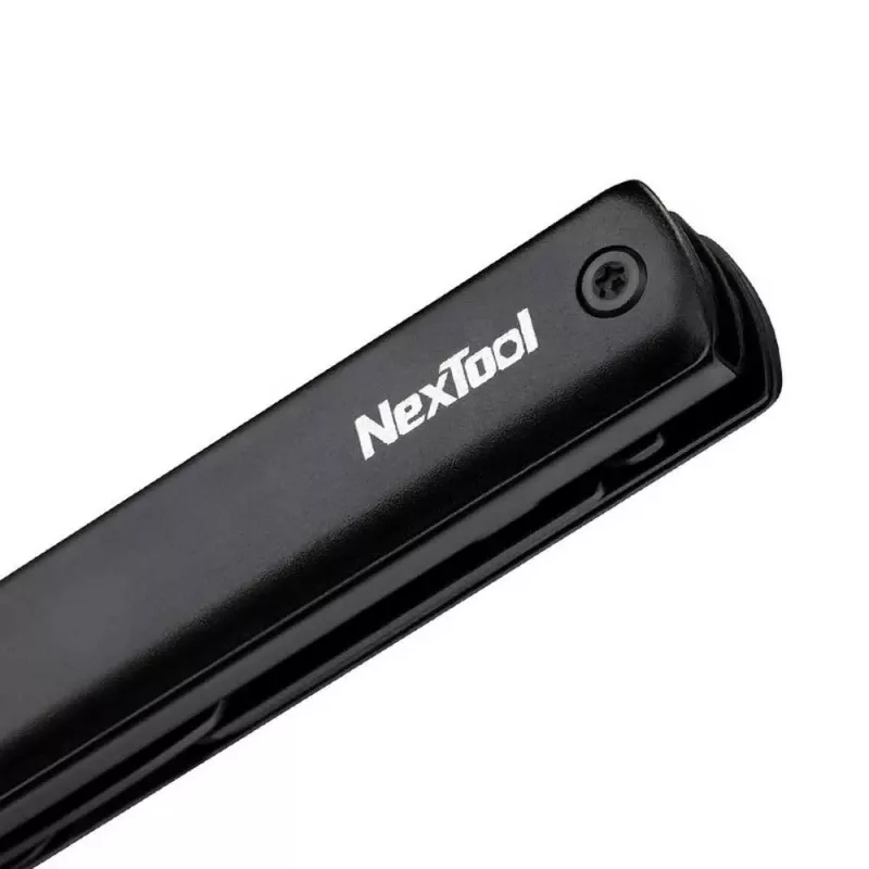 Caneta lanterna multifuncional Nextool NE20026 — LED 50 lm, 90 min de funcionamento, lâmina em aço inoxidável, tesoura, USB-C, alumínio, 125×15 mm, 38 g