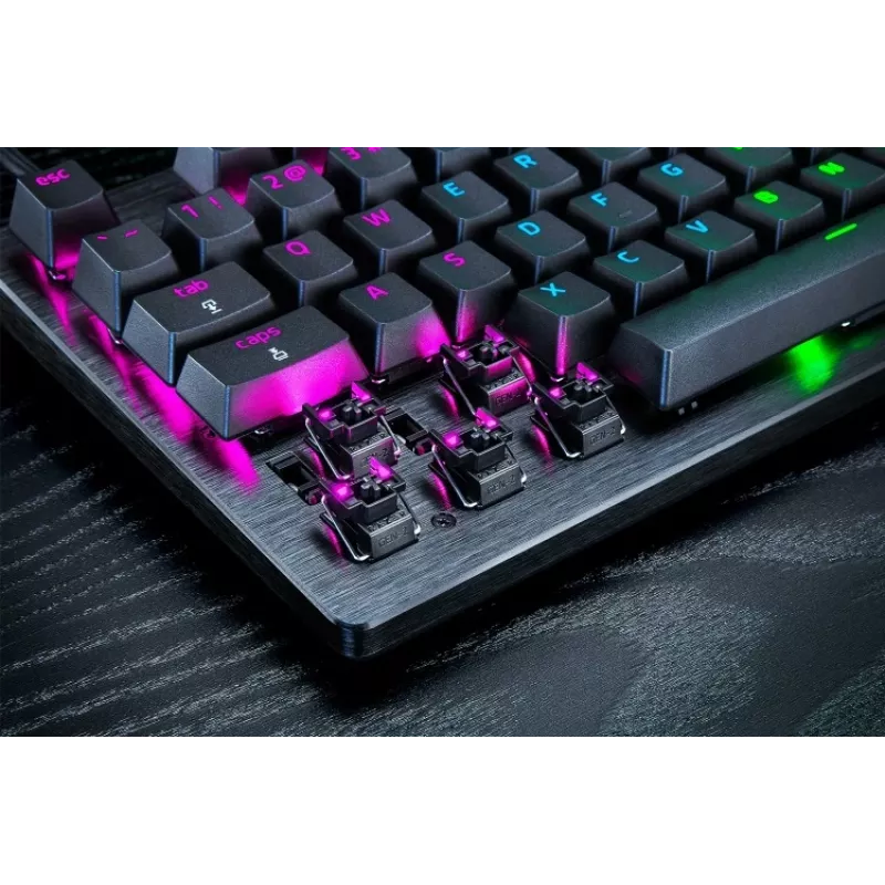 Razer Huntsman V3 Pro - Teclado - 80% - TKL - Retroiluminação - USB - QWERTY - EUA - Interruptores: Razer Analog Optical Switches (Gen-2)