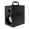 Altifalante portátil MEDIA-TECH MT3179, 20 W (RMS 15 W), Bluetooth 5.1, FM, MicroSD, USB, AUX, Li-Ion, 6 h, caixa de madeira