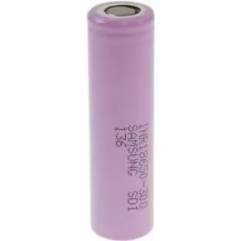 Bateria Li-Ion 18650 recarregável Samsung INR18650 30Q 3000mAh 3,6V Flat-Top