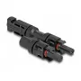 Conector para módulo solar DeLOCK DL4 1 macho para 2 fêmea preto