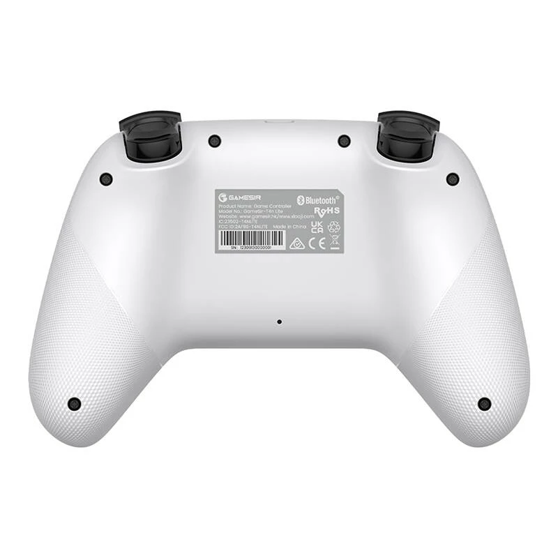 Comando gaming sem fios GameSir T4n Lite branco compatível com Bluetooth, sem fios, recarregável