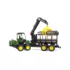 Bruder John Deere 1210E Forwarder com garra