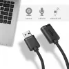 Cabo USB UNITEK Y-C447GBK 0,5 m USB 2.0 preto