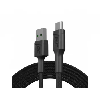 Cabo USB 2.0 Green Cell KABGC20 — USB A para Micro-USB B, 1,2 m, preto