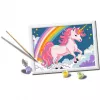 Conjunto de pintura por números Ravensburger CreArt Rosa Unicórnio pintura