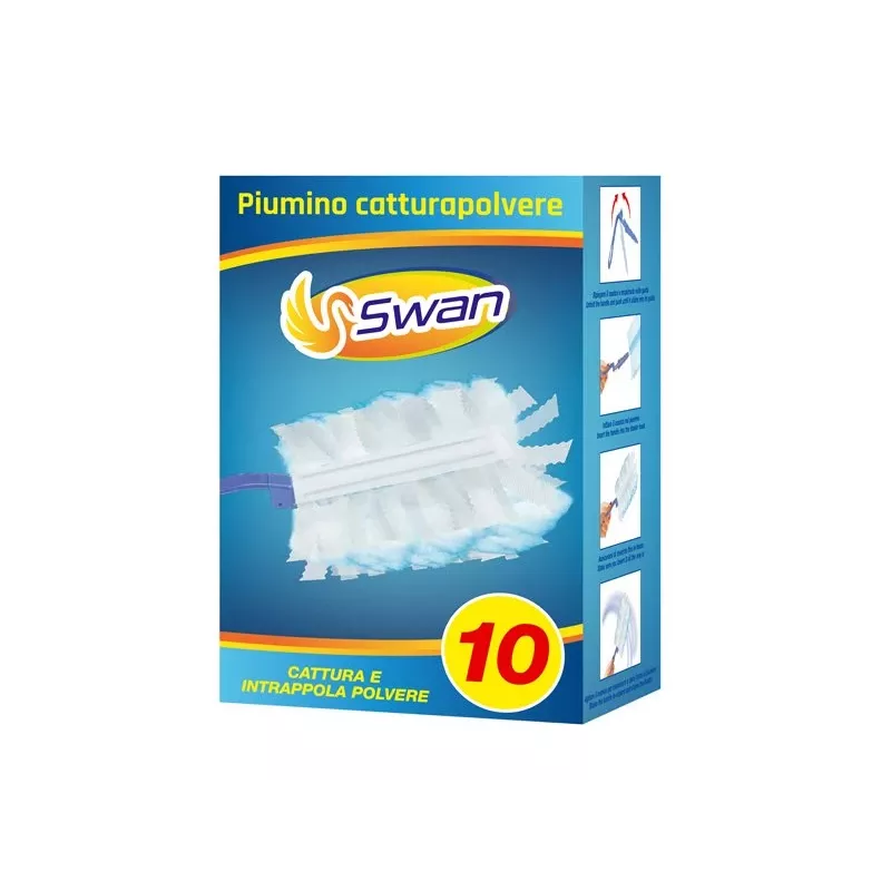Conjunto de espanadores Beper C203PUL004 com 10 recargas — conjunto de espanador de mão, cabeças de microfibra substituíveis